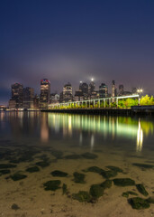 Financial district view from the beach