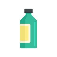 Syrup bottle icon flat isolated vector