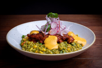Peruvian rice and chicken