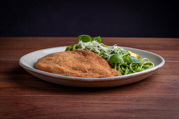 Spaghetti pasta and meat on sauce