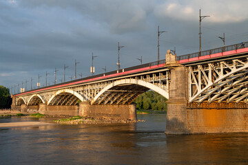 Fototapeta na wymiar Poniatowski Bridge, Warsaw