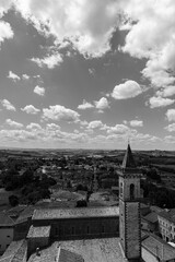 Vinci, Tuscany, Italy. Wonderful views of summer.