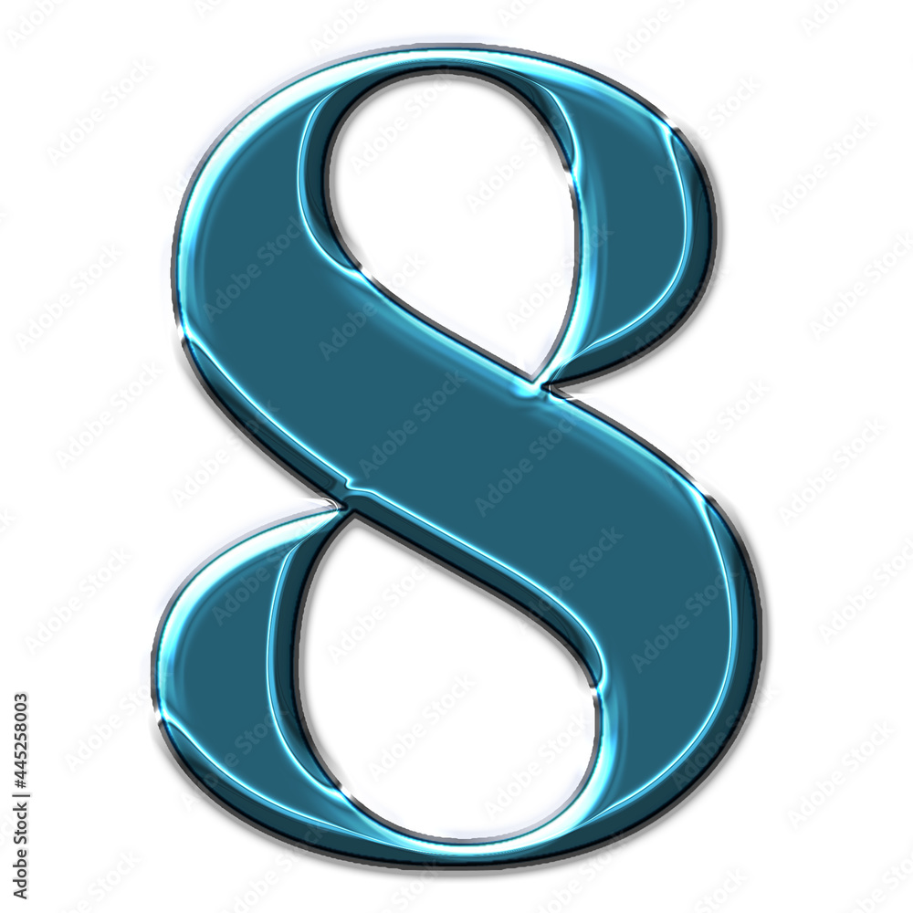 Poster 3d rendering of the blue 
