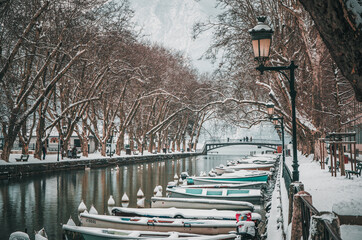 Annecy sous la neige