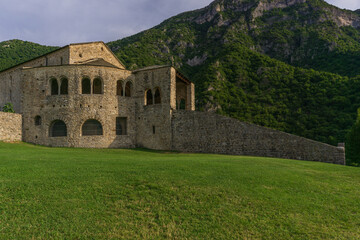 Fototapeta na wymiar Abbey of San Pietro al Monte in Civate in the province of Lecco
