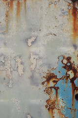 Old metal weathered door