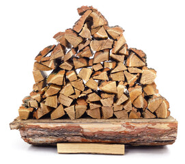 Pile of firewood.