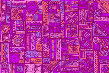 Fototapeta premium Traditional african vector seamless pattern design