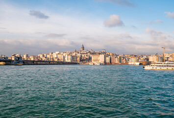 Naklejka premium Bosphorus Strait in the city of Istanbul. Turkey.