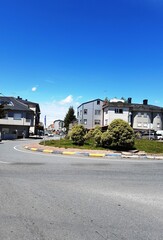 Obraz premium Rotonda de Teixeiro en Galicia