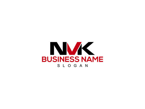 Letter NVK Logo Icon Vector Image Design For Company or Business