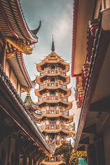 Che Chin Khor Temple and Pagoda, in Chinatown, Bangkok, Thailand
