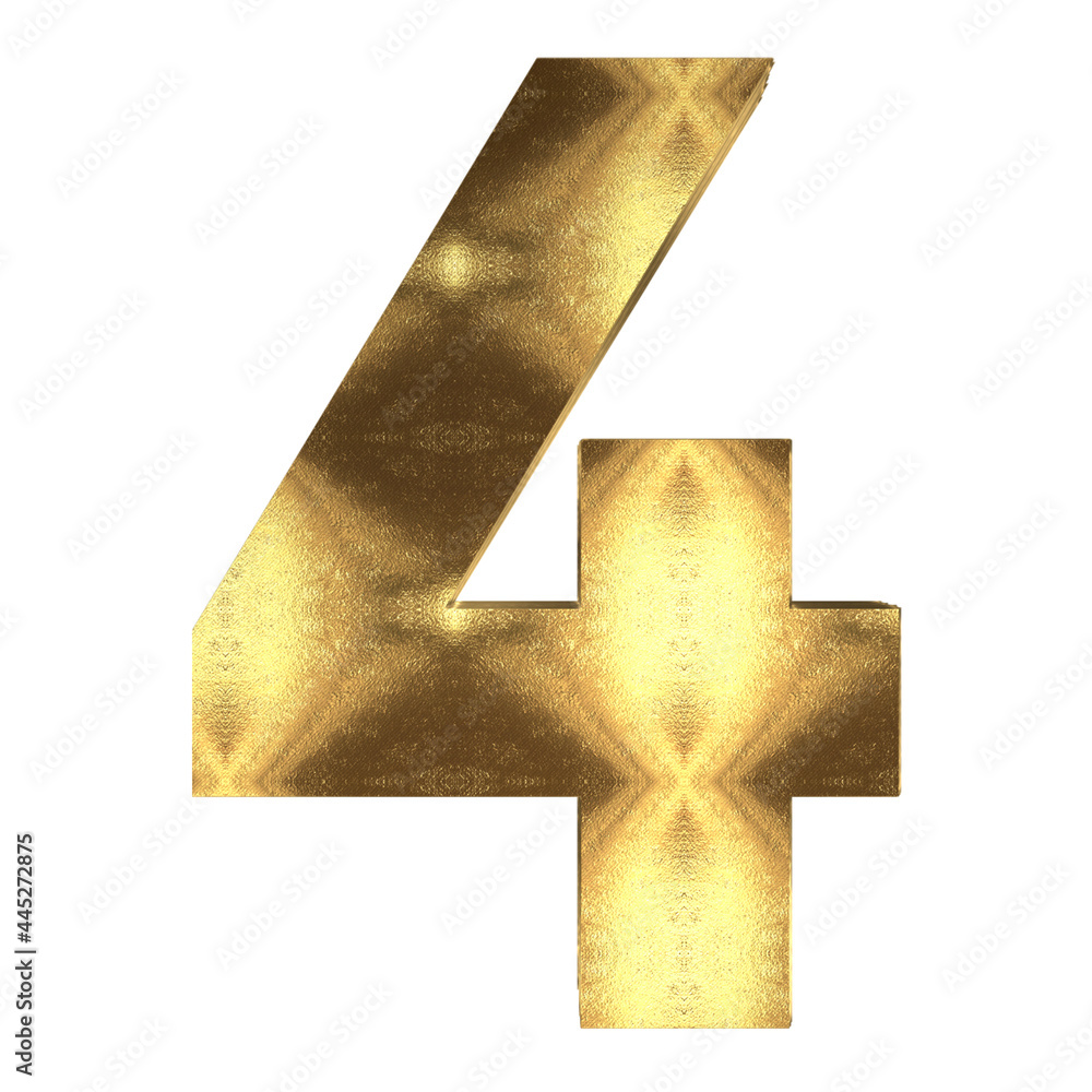 Poster 3d rendering of the golden 