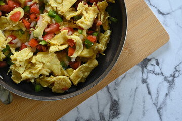Mexican style egg dish