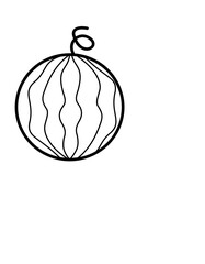 スイカ２(線画)