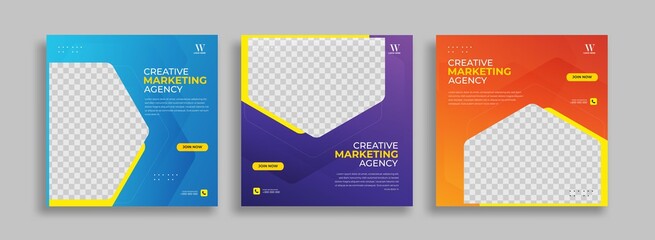 Creative Business marketing social media post template