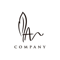 Fototapeta premium Initial Signature A