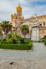 gardens of Palermo in sicily, italy