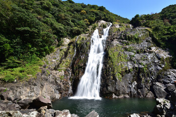 Fototapeta na wymiar Waterfall of Oko, Yakushima, Kagoshima, Japan
