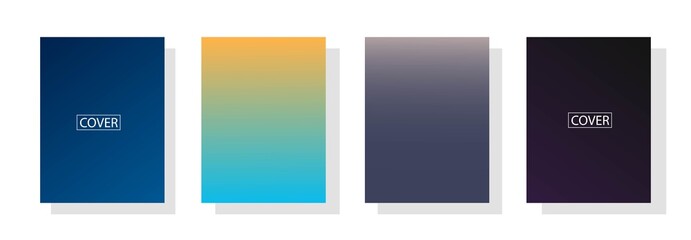 Obraz premium set of abstract background with beautiful gradation color, colorful background for poster flyer banner backdrop.vertical banner.cool fluid background vector illustration