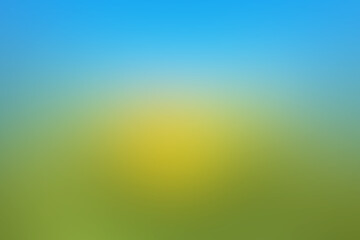 Summer background. Blue yellow green blurry template - 445288850