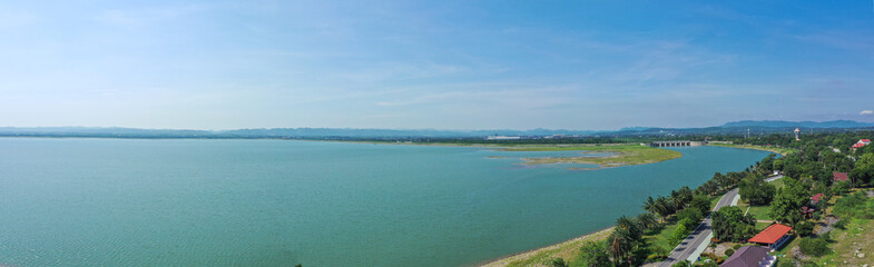 Fototapeta na wymiar Pa Sak Jolasid Dam in Lopburi in Thailand