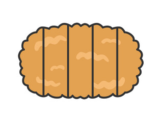 トンカツのイラスト