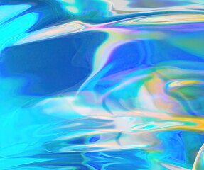 3d rendering Dynamic Fluid Liquid Wallpaper. Light Pastel Cold Color Colorful Swirl Gradient Mesh. Bright Pink Vivid Vibrant Smooth Surface. Blurred Multicolor Neon Sky Gradient Background