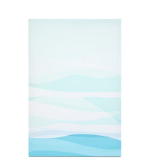 Beautiful abstract painting on white background. Element of interior decor
