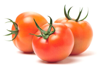 fresh tomato isolated on white background