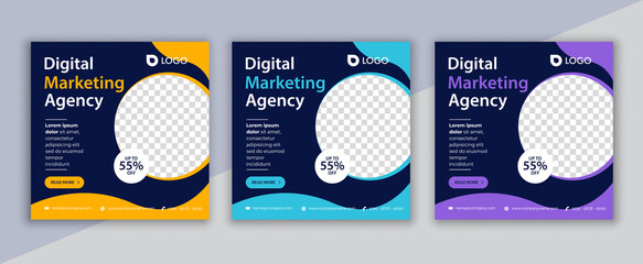 digital marketing social media post, business marketing flyer design	