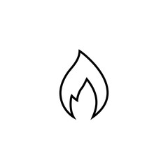 fire flat icon vector illustration