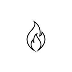 fire flat icon vector illustration