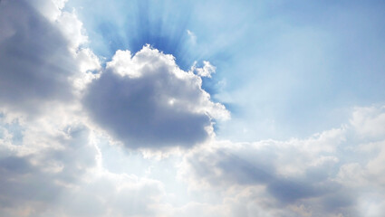 Shining through the clouds