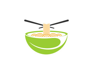 Ramen noodle with nature leaf bowl