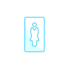 Illustration Vector graphic of toilet icon. Fit for wc, sanitary, lavatory, couple etc.