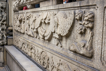 Exquisite stone murals and relief art of Guangzhou Chen Clan Academy