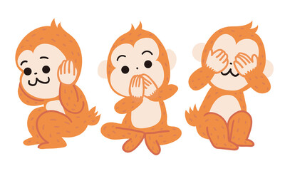 見ざる言わざる聞かざる