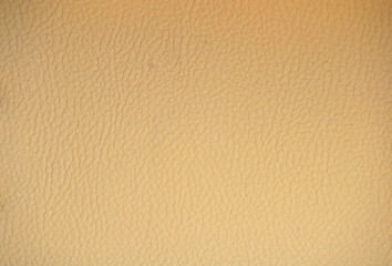 A fragment of genuine beige leather of high-quality workmanship with a characteristic pattern.