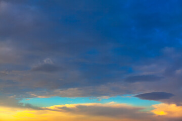 sky background with colorful clouds
