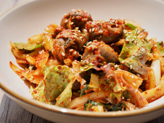 한국음식, 골뱅이 채소무침 ( Whelk and vegetable mix )