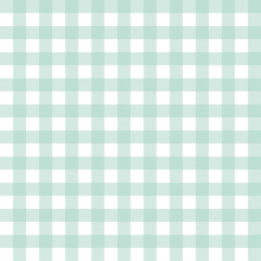 Seamless Tiling checkered Pattern. Pastel green color sweetly. Illustration flat art design.