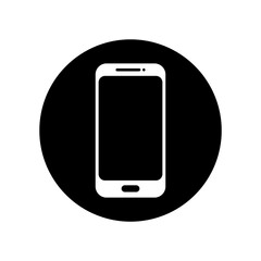 phone flat icon vector illustration