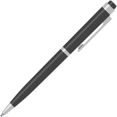 Pen ink ballpoint vector isolated icon illustration