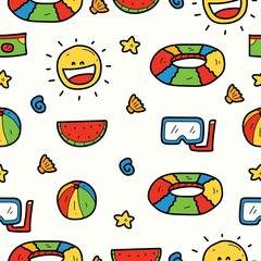 summer pattern designs illustration, for clothing, wallpapers, backgrounds, posters, books, banners aand more