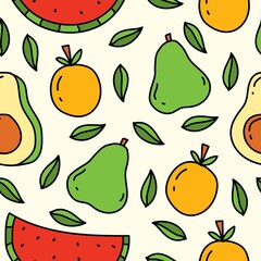 fruit pattern designs illustration, for clothing, wallpapers, backgrounds, posters, books, banners aand more