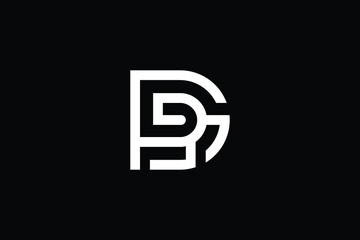 DP logo letter design on luxury background. PD logo monogram initials letter concept. DP icon logo design. PD elegant and Professional letter icon design on black background. D P PD DP