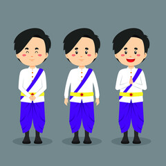Cambodia Character with Various Expression