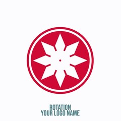 re-editable geometric abstract logo with various colors.