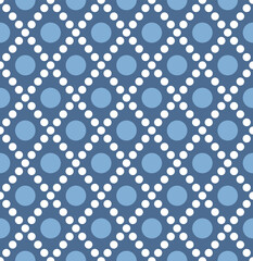 Japanese Dot Line Diamond Vector Seamless Pattern